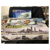 (8) Battleship Model Kits