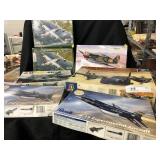 (7) Airplane Model Kits
