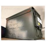 (2) Metal Military Ammo Can