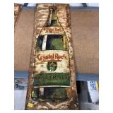 Vtg. Crystal Rock Beverage Sign