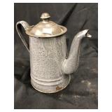 Enamelware Gooseneck Teapot