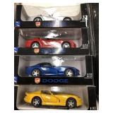 (4) 1/32 Diecast Dodge Vipers