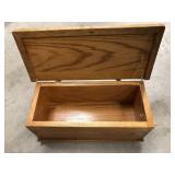Oak Hinge Top Box
