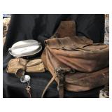 Leather Reenactors Saddle Bags & Canteen