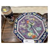 Oriental Porcelain Charger & Beer Stein