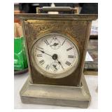 Early Metal Plated Shelf Clock