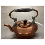 Miniature Copper Gooseneck Teapot
