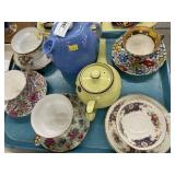 Chinaware Cups, Saucers, Teapots