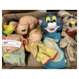 Vtg. Rubber Body Finger Puppets