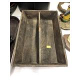 Early Wood Utensil Tray