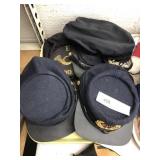 (4) Reenactors Kepi Hats & Naval Hat