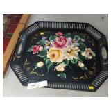 Toleware Style Decorated Tray