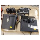 (3) Binoculars & Canon Camera