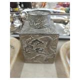 Oriental Dragon Decorated Plated Bottle