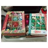 4 Boxes of Mercury Glass Christmas Ornaments
