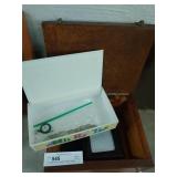 Foreign Coins, Crucifix, Picture Frame, Box, etc.