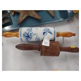 (2) Early Rolling Pins