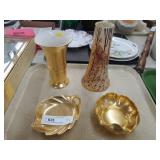(4) Pcs Gold Overlaid Chinaware