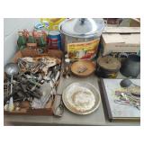 Cast Iron Pot, Bottles, Canner, Primitive