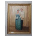 Large Unsigned Oil on Board