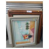 Framed Lithograph, Oil on Board/ Canvas, etc.