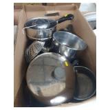(2) Boxes- Kitchenwares & Plastic Storage