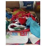 (3) Boxes- Textiles, Handkerchiefs, Napkins,