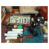 Golf Balls, License Plates, Fishing Reels,