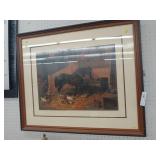 Large Framed Print of Horse