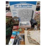 Flat Irons, Brass Covered Box, Sewing Supplies,