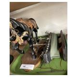 Wood Carved Horse & Sail Ship