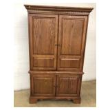 Modern Oak Entertainment Cabinet