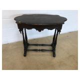 Vtg. Turtle Top Parlor Table