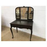 Mahogany Queen Anne Style Vanity