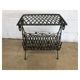 Metal Magazine Rack Side Table