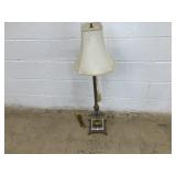 Brass Plated Metal Table Lamp