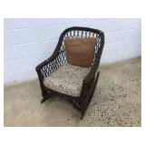 Antique Wicker Rocking Chair