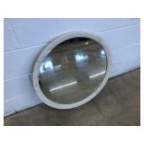 Wood Circular Mirror