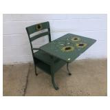 Painted School Desk
