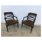 (2) Upholstered Arm Chairs