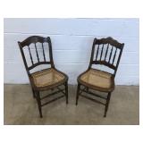 (2) Cane Seat Chairs