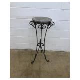 Metal Marble Top Plant Stand