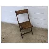 Oak Folding Chair