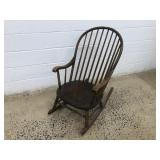 Antique Plank Seat Rocker