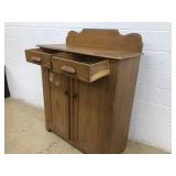 Mixed Wood Grain Painted Jelly Cupboard