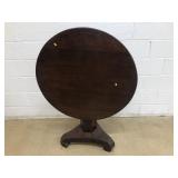 Depression Era Circular Pedestal Table