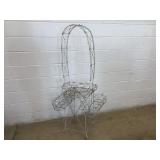 Primitive Wire Form Plant Stand