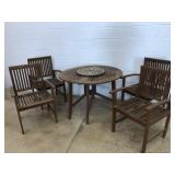 5 Pc. Teak Patio Set