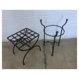 (2) Wrought Iron Stands