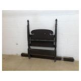 Mahogany Single Poster Bed